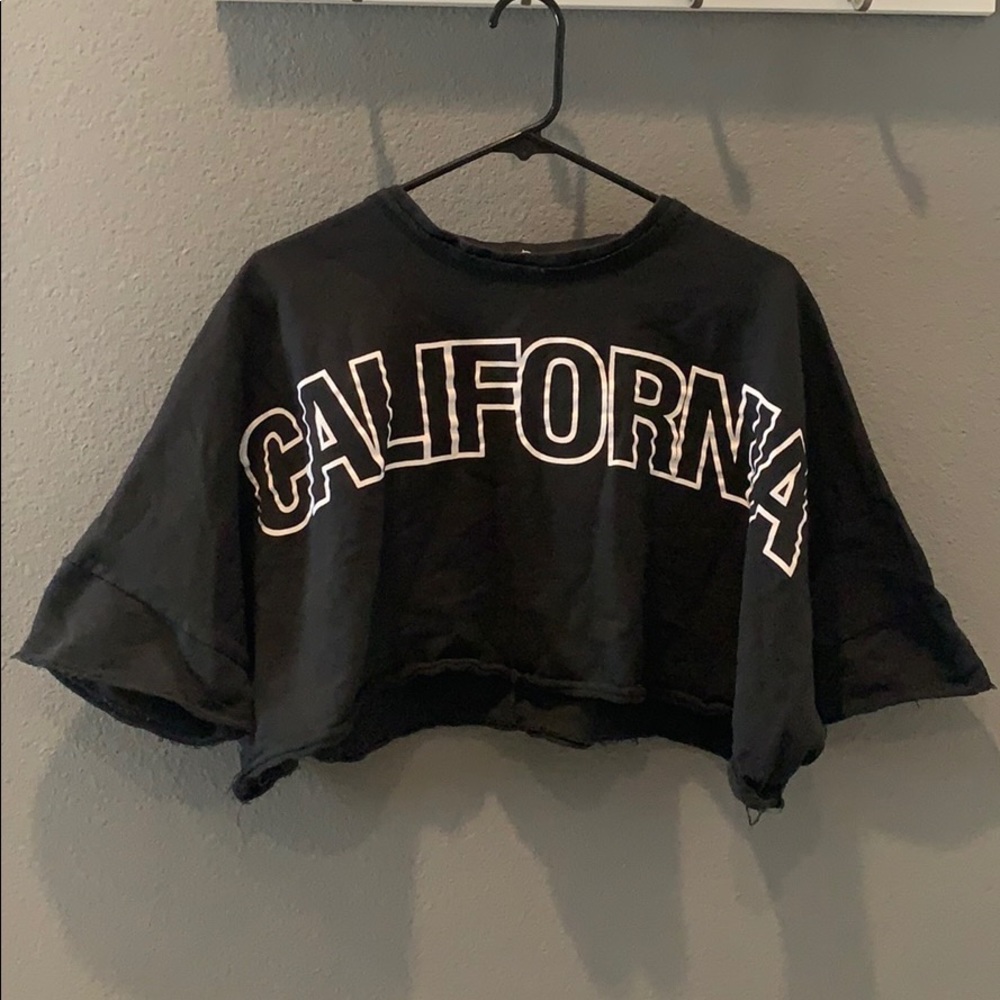 “California” Crop Sweatshirt